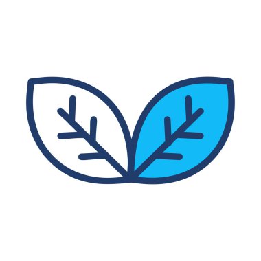 Beyaz arkaplanda izole edilmiş yapraklar