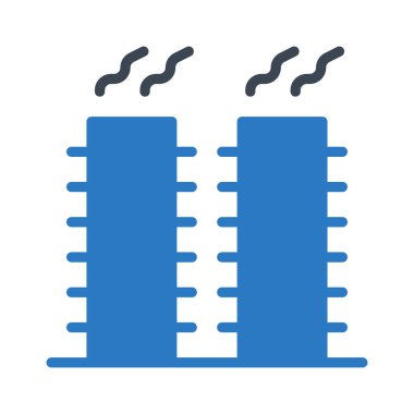 Beyaz arka plan üzerinde izole mavi sigara bacaları