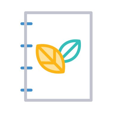 İzole üzerinde beyaz arka plan ile basit kitap yaprakları