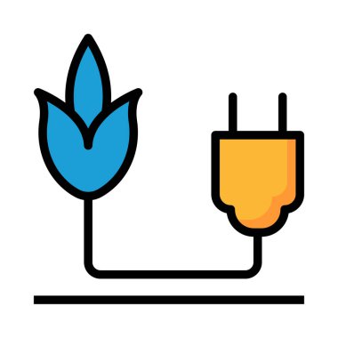 Beyaz arka plan üzerinde izole sarı fiş ile mavi çiçek