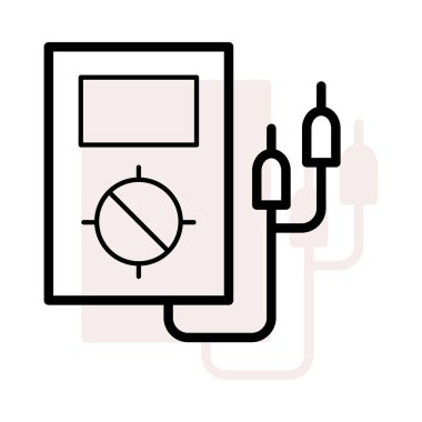 Dönüştürücü bej gölge beyaz zemin üzerine izole kablosu ile