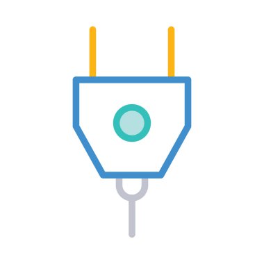 Çizgi stili tak ile beyaz arka plan üzerinde izole düğme