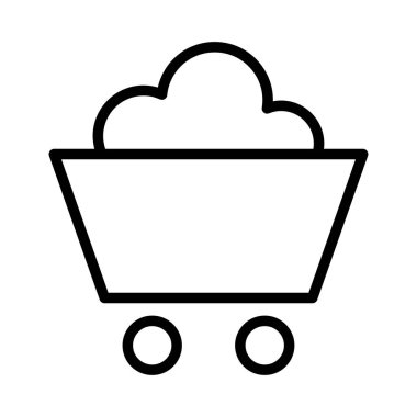 Beyaz arka plan üzerinde izole siyah anahat taşıma