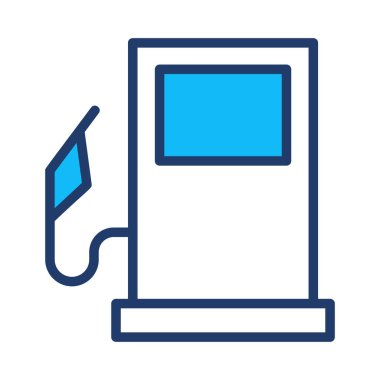 Beyaz arka plan üzerinde izole meme ile benzin pompası