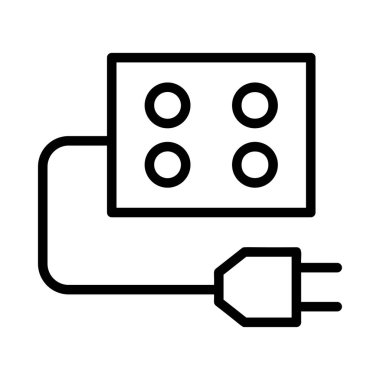 enerji ikonu vektör illüstrasyonu 