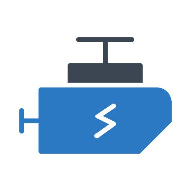 Beyaz arka plan üzerinde izole mavi ve gri renklerde flash Converter 