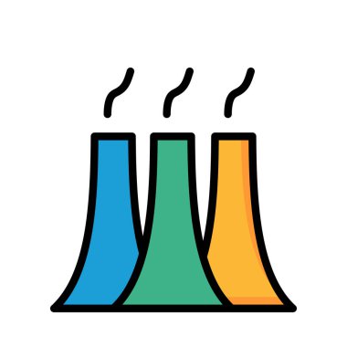 Beyaz arka plan üzerinde izole renkli sigara bacaları