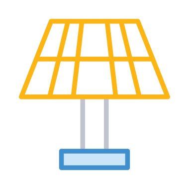 Beyaz arka plan üzerinde izole basit güneş pili