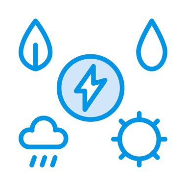  enerji basit vektör simgesi 