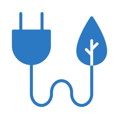 Yaprak beyaz arka plan üzerinde izole mavi fiş