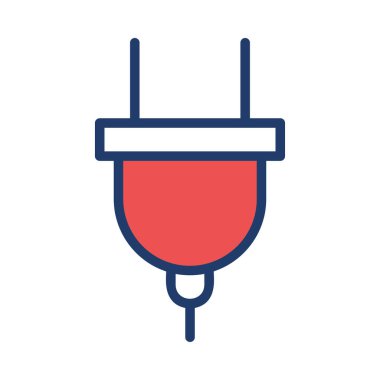 Beyaz arka plan üzerinde izole kırmızı tak