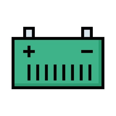 Beyaz arka plan üzerinde izole Açgözlülük geniş akümülatör