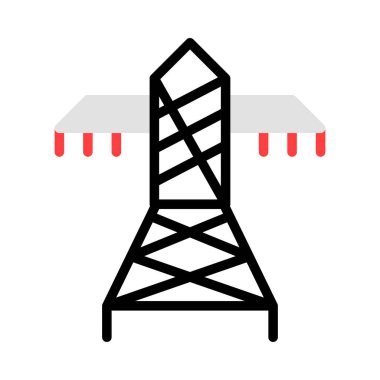 enerji kavramı satırı simgesi, vektör çizim