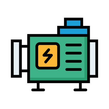 Beyaz arka plan üzerinde izole renkli dönüştürücü