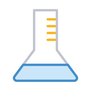 Beyaz arka plan üzerinde izole basit üçgen şişesi