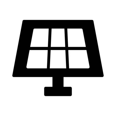 Glif güneş pili beyaz arka plan üzerinde izole