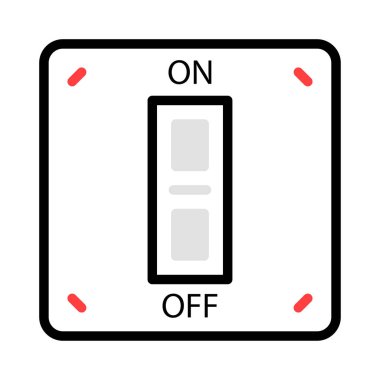 enerji kavramı satırı simgesi, vektör çizim