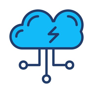 Beyaz arka plan üzerinde izole mavi bulut