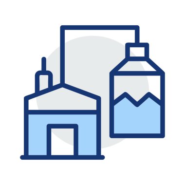 Eko ev konsepti beyaz arka plan üzerinde izole mavi ve gri renklerde