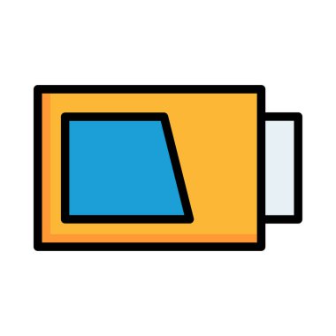 Sarı ve mavi Usb flash izole üzerinde beyaz arka plan