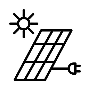 enerji ikonu vektör illüstrasyonu