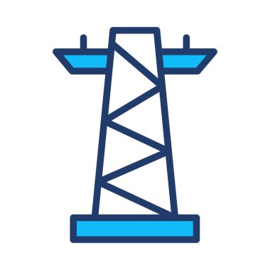 Beyaz arka plan üzerinde izole güç istasyonu