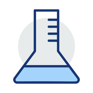 Beyaz arka plan üzerinde izole gri ve mavi renklerde sıvı şişesi