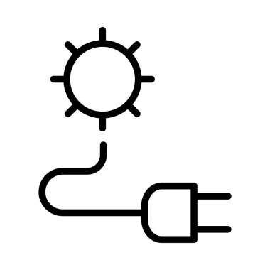 enerji ikonu vektör illüstrasyonu