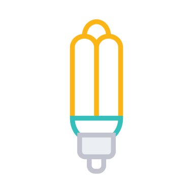 Beyaz arka plan üzerinde izole basit uzun lamba