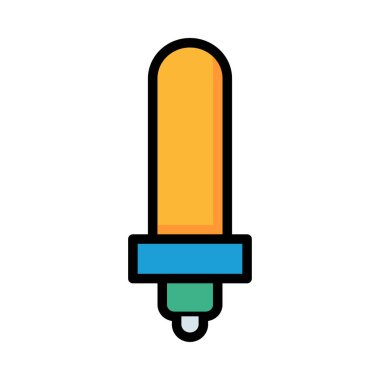 Renkli tasarruflu ampul beyaz arka plan üzerinde izole