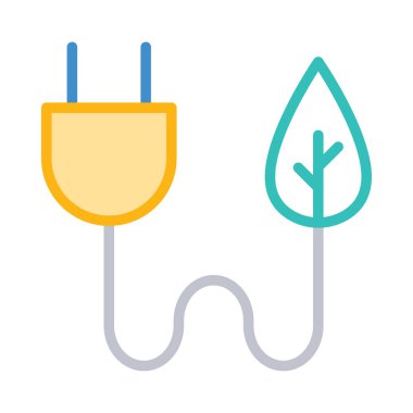 Çizgi stili tak beyaz arka plan üzerinde izole yaprak ile