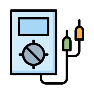 Beyaz arka plan üzerinde izole mavi gerilim ölçer