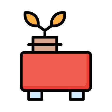 Beyaz arka plan üzerinde izole büyük kırmızı Eko teneke kutu