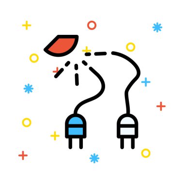 Fişler renkli semboller beyaz zemin üzerine kırmızı nesne