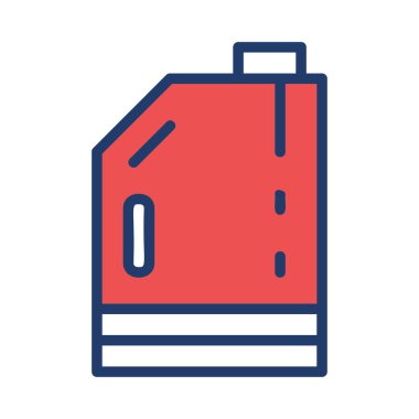 Beyaz arka plan üzerinde izole kırmızı teneke kutu