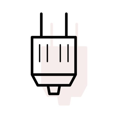 Bej gölge beyaz zemin üzerine izole tak