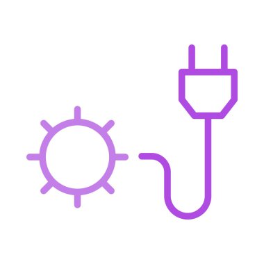 enerji ikonu vektör illüstrasyonu 