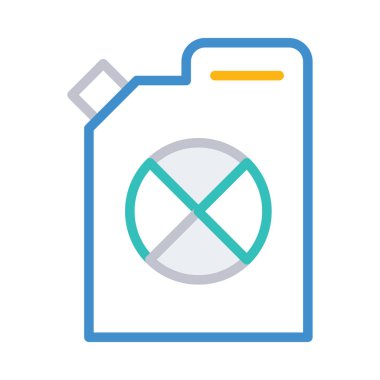 Beyaz arka plan üzerinde izole çizgi stili teneke kutu