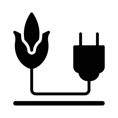  enerji basit vektör simgesi 