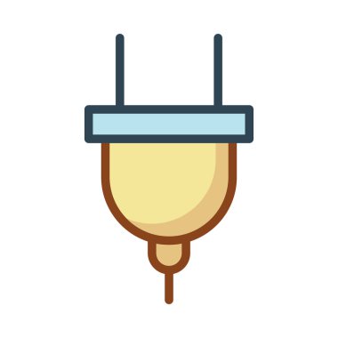 Beyaz arka plan üzerinde izole sarı ve mavi fiş