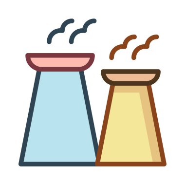 Beyaz arka plan üzerinde izole mavi ve sarı sigara bacaları