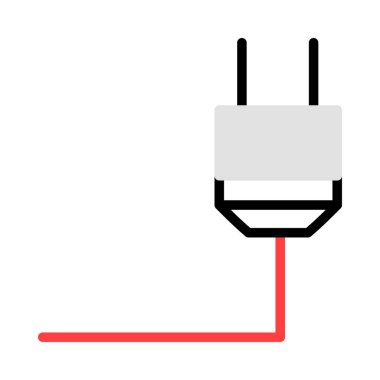 enerji kavramı satırı simgesi, vektör çizim