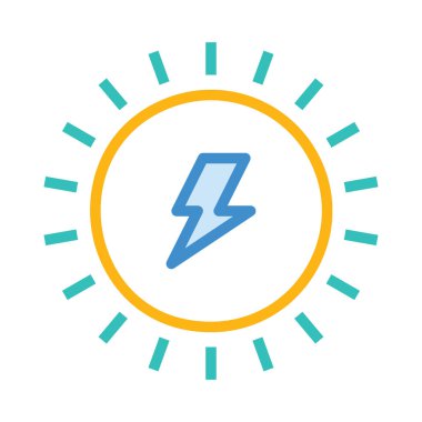 Flash üzerinde izole beyaz arka plan ile basit güneş