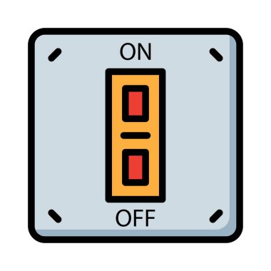 Onn gri ve beyaz arka plan üzerinde izole soket kapalı