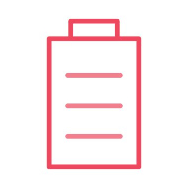 Beyaz arka plan üzerinde izole büyük kırmızı pil