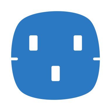 Soket beyaz arkaplanda izole edildi  