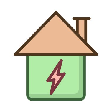 House beyaz arka plan üzerinde izole flash ile