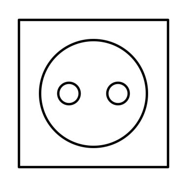 Beyaz arka plan üzerinde izole ince soketine