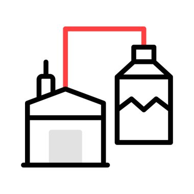 enerji kavramı satırı simgesi, vektör çizim