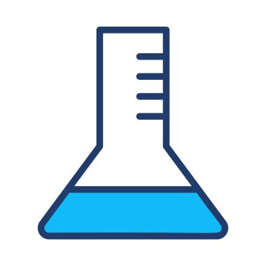 Beyaz arka plan üzerinde izole üçgen şişesi